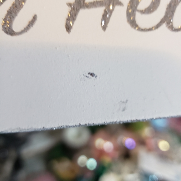 Every snowflake is a kiss from heaven wooden glitter sign - Picture 9 of 11